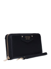 GUESS 1 USCITA Portafogli Donna Eco Brenton in similpelle martellata Nero